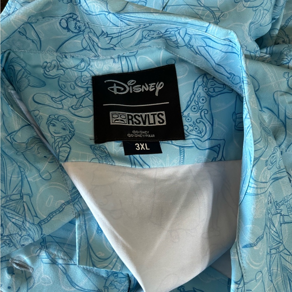 RSVLTS Disney 100 Sketches to Screen 3X women’s button up in like new condition.